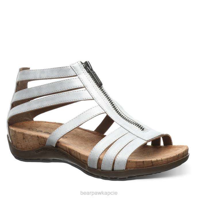 BEARPAW Layla kobiety HT8L433 biały metalik sandały